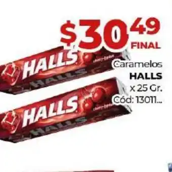 Diarco Halls Caramelos x 25gr oferta