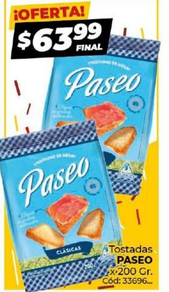 Diarco Paseo Tostadas x 200gr oferta