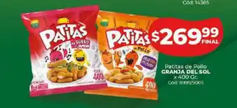 Diarco Granja Del Sol Patitas de Pollo x 400gr. oferta
