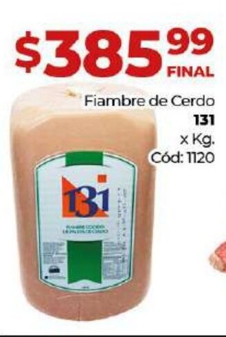 Diarco 131 Fiambre De Cerdo x kg oferta