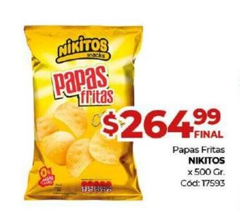 Diarco Nikitos Papas Fritas x 500gr oferta