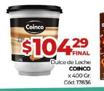 Diarco Coinco Dulce de Leche x 400gr oferta