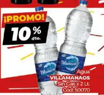 Diarco Villamanos Agua sin Gas x 2 Lt oferta