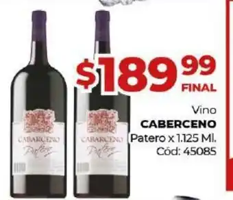 Diarco Caberceno Vino Patero x 1,125 ml oferta