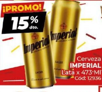 Diarco Imperial Cerveza Lata x 473 ml oferta