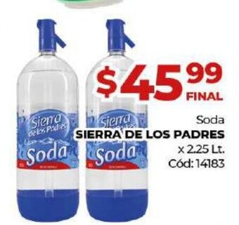 Diarco Sierra De Los Padres Soda x 2.25 lt oferta
