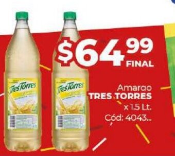Diarco Tres Torres Amargo x 1.5 Lt oferta