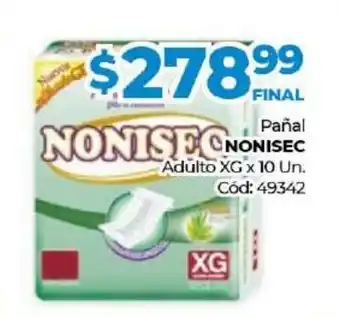 Diarco Nonisec Pañal Adulto XG x 10 un oferta