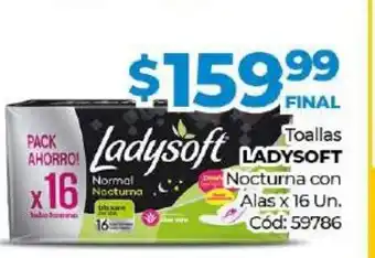 Diarco Ladysoft Toallas Nocturna con Alas x 16 Un oferta