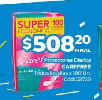Diarco Carefree Protectores Diarios Todos los dias x 100 Un. oferta