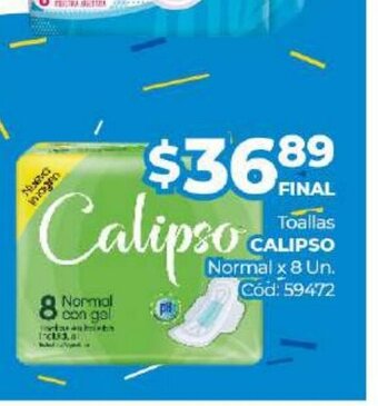Diarco Calipso Toallas Normal x 8 Un. oferta