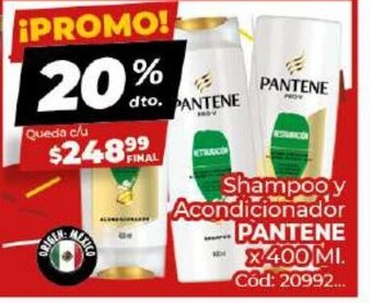Diarco Pantene Shampoo y Acondicionador x 400 ml oferta