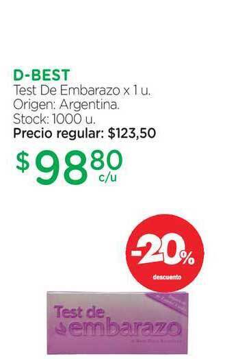 Farmacity D-best Test De Embarazo x 1u. oferta