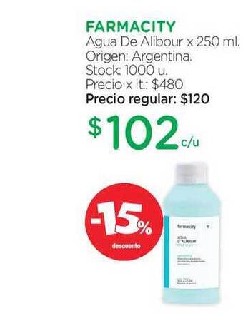 Farmacity Farmacity Agua De Alibour x 250 ml oferta