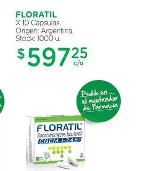 Farmacity Floratil x 10 Capsulas oferta