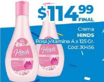 Diarco Hinds Crema Rosa Vitamina A x 125gr oferta