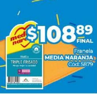 Diarco Media Naranja Franela oferta