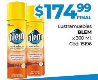 Diarco Blem Lustramuebles x 360ml oferta