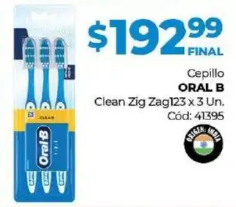 Diarco Oral B Cepillo Clean Zig Zag 123x3un oferta