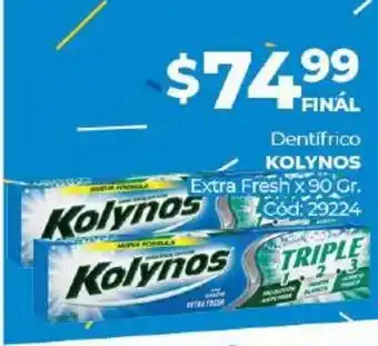 Diarco Kolynos Dentrifico Extra Fresh x 90gr oferta