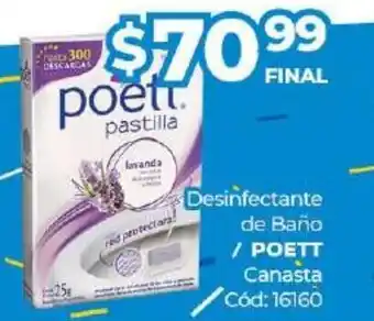 Diarco Poett Desinfectant de Baño Canasta oferta
