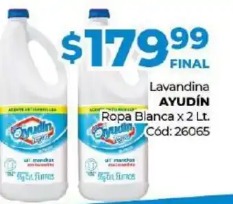 Diarco Ayudin Lavandina Ropa Blanca x 2lt oferta