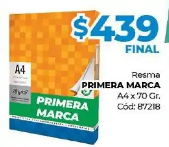 Diarco Primera Marca Resma A4 x 70gr oferta