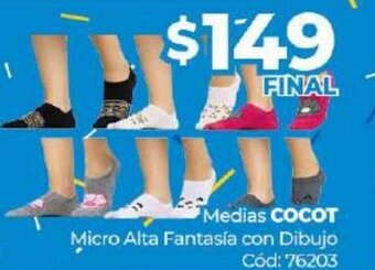 Diarco Cocot Medias Micro Alta Fantasia con Dibujo oferta
