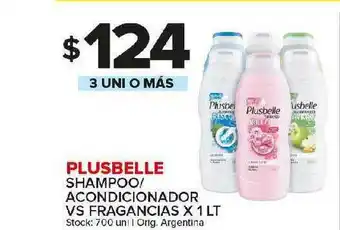 Carrefour Maxi Plusbelle Shampoo-Acondicionador VS Fragancias x 1lt oferta