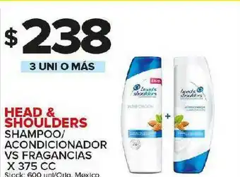 Carrefour Maxi Head & Shoulders Shampoo-Acondicionador VS Fragancias x 375cc oferta