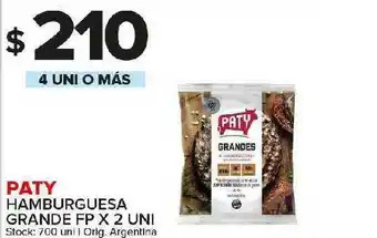 Carrefour Maxi Paty Hamburguesa Grande FP x 2un oferta
