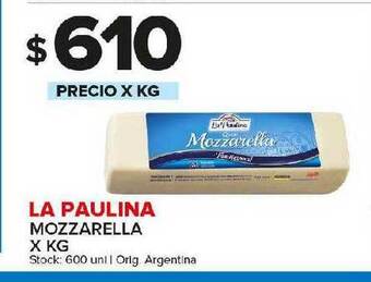 Carrefour Maxi La Paulina Mozzarella oferta