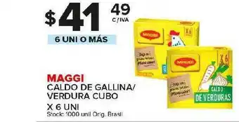 Carrefour Maxi Maggi Caldo De Gallina-Verdura Cubo x 6uni oferta