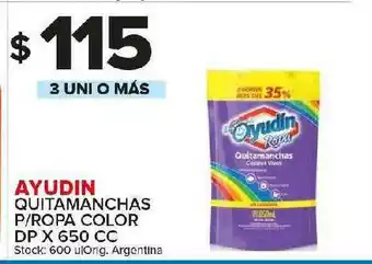 Carrefour Maxi Ayudin Quitamanchas D-Ropa Color DP x 650cc oferta