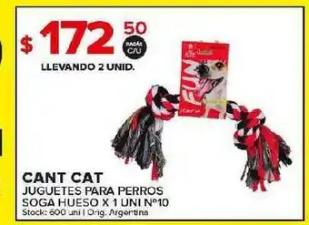 Carrefour Maxi Cant Cat Juguetes Para Perros Soga Hueso oferta