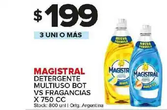 Carrefour Maxi Magistral Detergente Multiuso Bot VS Fragancias x 750cc oferta