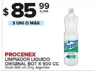 Carrefour Maxi Procenex Limpiador Liquido Original Bot x 900cc oferta