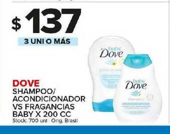 Carrefour Maxi Dove Shampoo-Acondicionador VS Fragancias Baby x 200cc oferta