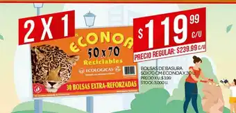 Supermercados DIA Bolsas De Basura 50x70 Cm Econoa oferta