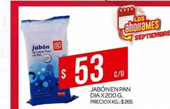Supermercados DIA Jabón En Pan Dia x 200 g oferta
