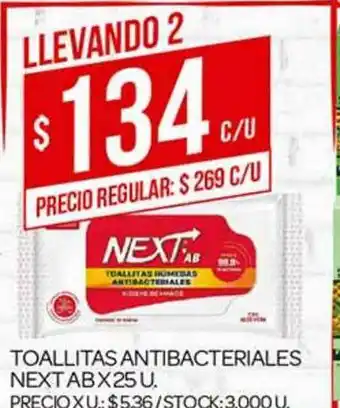 Supermercados DIA Toallitas Antibacteriales Next Ab x 25u oferta