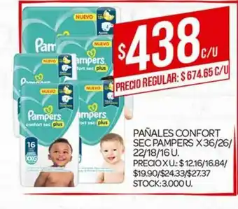 Supermercados DIA Pañales Confort Sec Pampers oferta