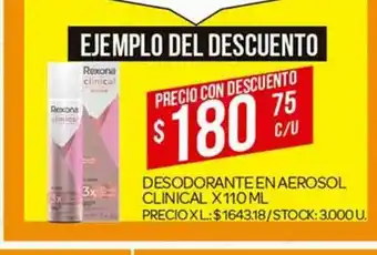 Supermercados DIA Desodorante En Aerosol Clinical x 110ml oferta
