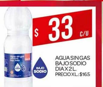 Supermercados DIA Agua Sin Gas Bajo Sodio Dia x 2 L oferta