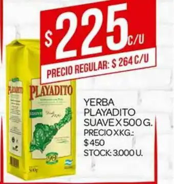 Supermercados DIA Yerba Playadito Suave x500 gr oferta