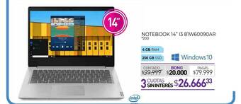 La Anonima Notebook 14 oferta