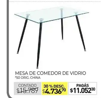 La Anonima Mesa De Comedor De Vidrio oferta