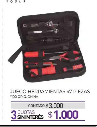 La Anonima Juego Herramientas 47 Piezas oferta