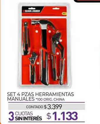 La Anonima Set 4 Pzas Herramientas Manuales oferta