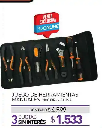 La Anonima Juego De Herramientas Manuales oferta